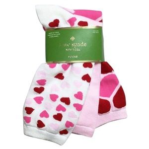 Kate Spade NY Hearts Crew Socks